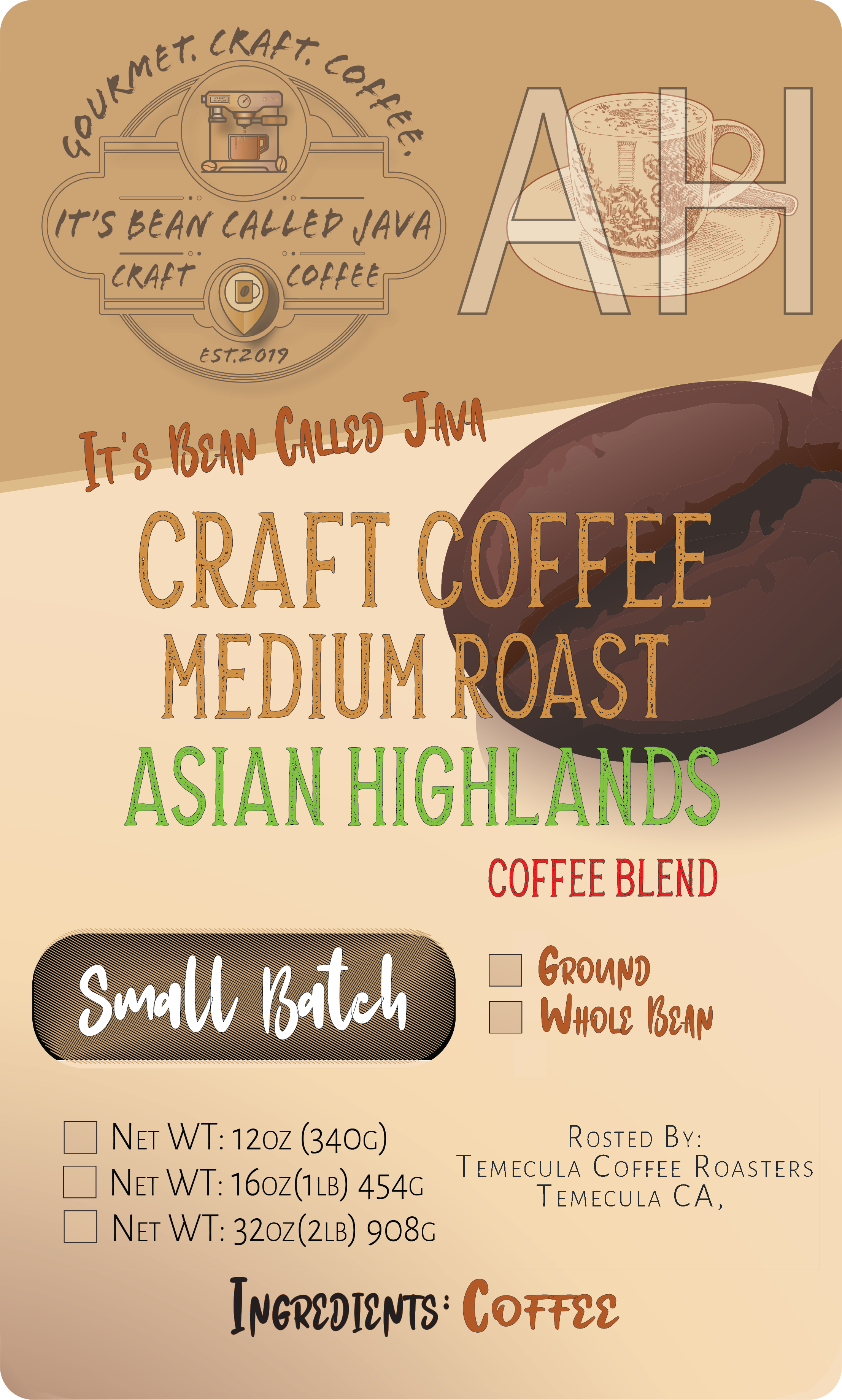 Asian Highlands Blend - Coffee - $13.75